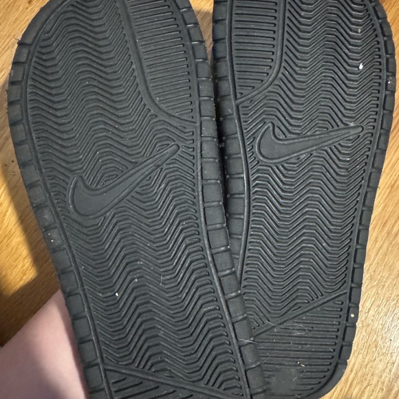 Nike Black and White Slide Sandals - Picture 2 of 2